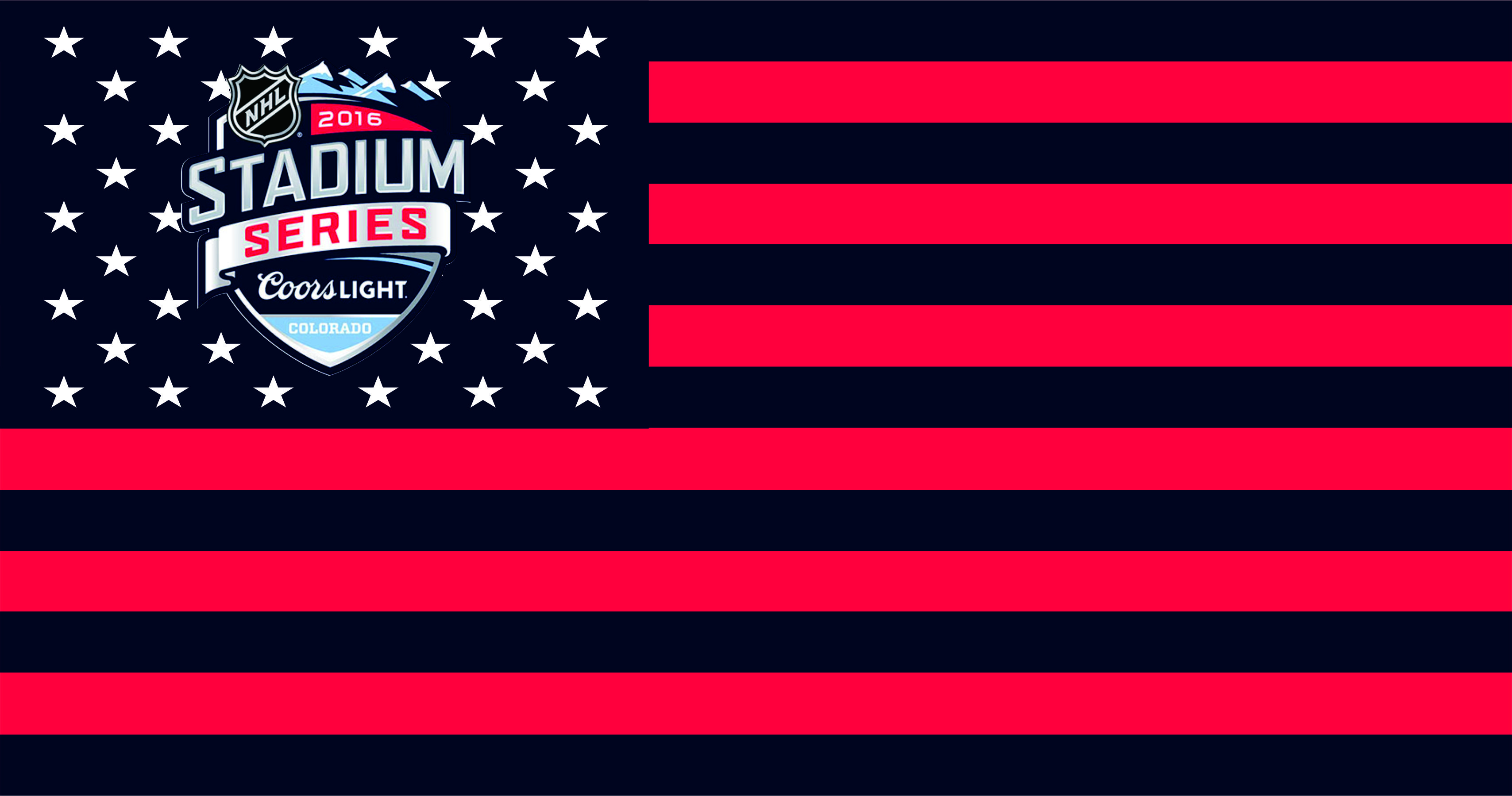 NHL Stadium Series 2016 Flag001 logo iron on paper